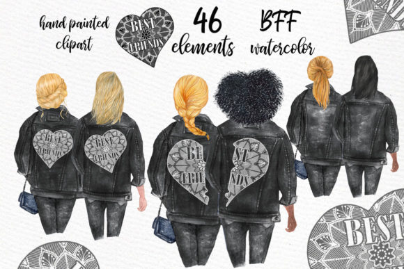Best Friends Clipart Black Jackets Review
