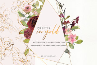 Burgundy Blush and Gold Floral Bouquet Review