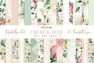Creme Rose Digital Papers and Illustrations Review