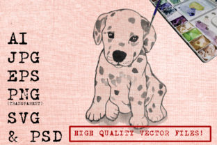 Dalmation Dog Illustrations for Digital Sellers