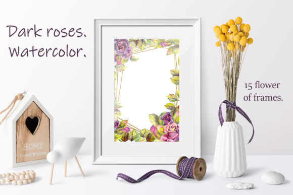 Dark Roses Illustrations for Branding