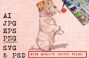 Dog and Rose Illustrations for Branding