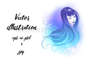 Girl Face Illustrations for Brand Marketing