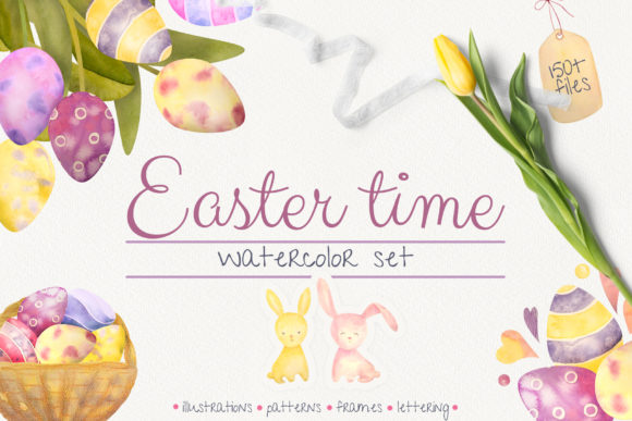 Huge Easter Time Pack Illustrations Review