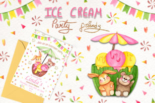Ice Cream Party Friends Illustrations Review