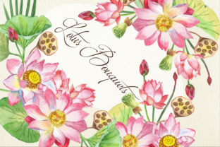 Lotus Flowers Clipart Bouquets Wreaths Review