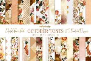 October Tones Paper Pack: Fall Illustrations