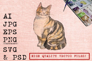 Orange Black Cat Illustrations for Modern Blogs