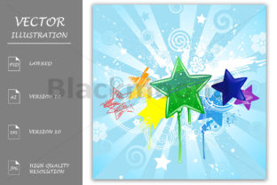 Painted Stars: Hand-Painted Illustrations