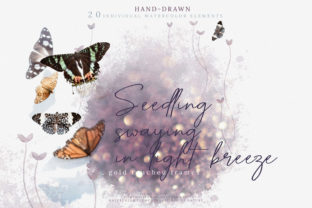 Seedling Swaying in Light Breeze: Nature Illustrations